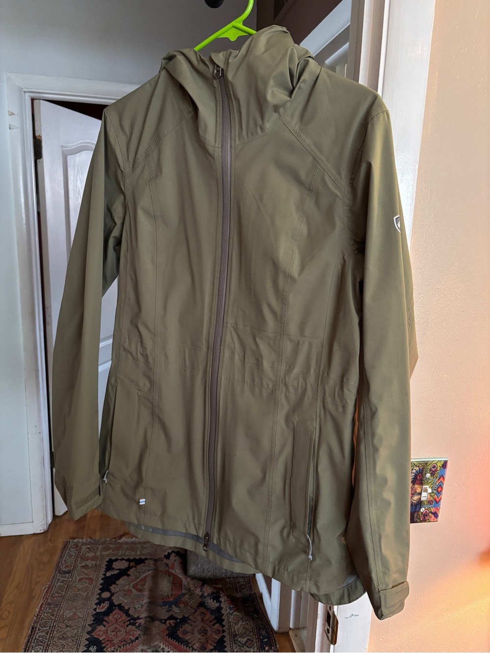 Kuhl Green Hooded Softshell Rain Jacket